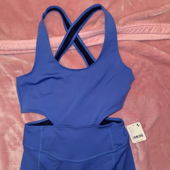 Free People FP Movement Women's XS Back It Up Bodysuit Blue - Picture 6 of 7